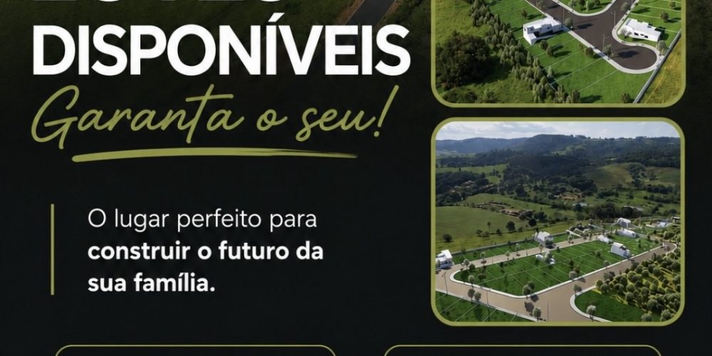 O seu endereço e o seu futuro está aqui, excelente loteamento localizado no bairro dos Mori em Bragança Paulista- São Paulo.

Entre em contato e fala comigo, José Carlos - Consultor imobiliário. (11) 97403-4319